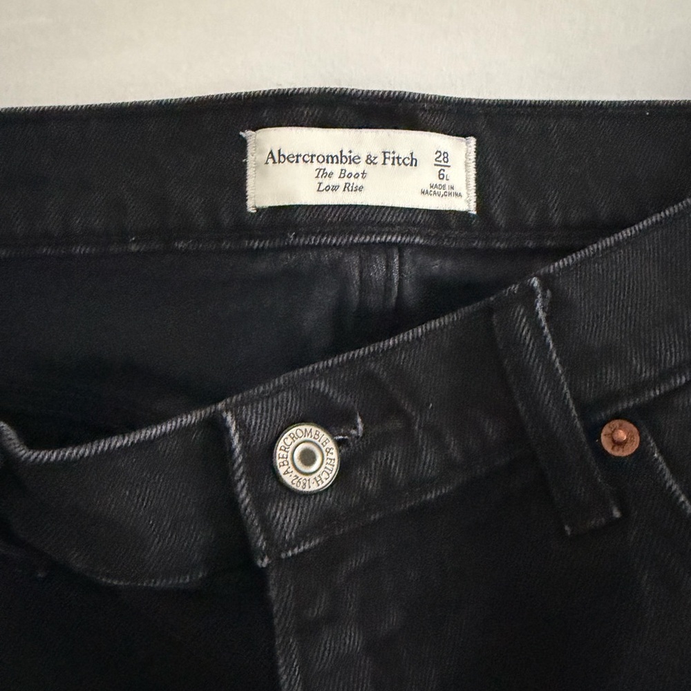 Abercrombie & Fitch The Boot Low Rise Black Jeans - Picture 5 of 5